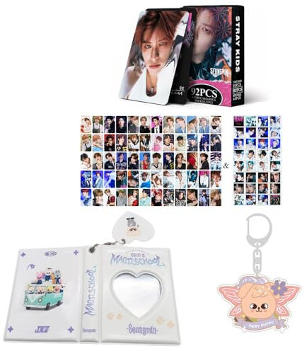 Stray-kids Seungmin Merch 60 Stück persönliche Fotokarten-Aufkleber, Puppym-Album, Ordner, Buch-Schlüsselanhänger, STAY Schlüsselanhänger (Seungmin)