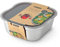 BLACK+BLUM - Lunch Box - Microwavable Stainless Steel, Plastic-Free Lunch box with Leak Proof, Airtight, Lockable Lid - Microwave, Dishwasher and Oven Safe - Large Square, 1.4l