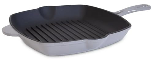 Sobczyk Grillpfanne Gusseisen 28 cm | Gusseisenpfanne Grill mit Hohe Haltbarkeit | Gusspfanne Grill mit Vielseitige Nutzung für Alle Herdarten | Pfanne gusseisen mit Perfekte Wärmeverteilung