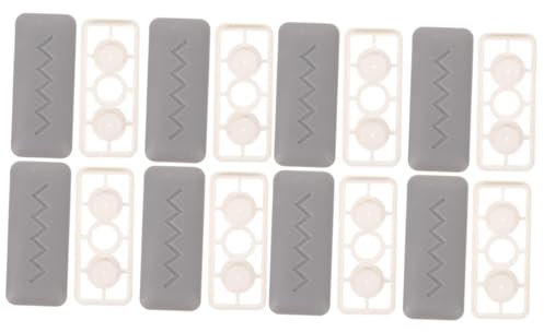 ARTIBETTER 8 Paare Wc-sitz Dichtung Toilettenunterlegscheibe Toilettenstoßstangen Wc-sitzkissen Toilettensitzdichtungen Zubehör Für Toilettensitze Toilettensitzpolster Wc-sitzbezug Grey Abs