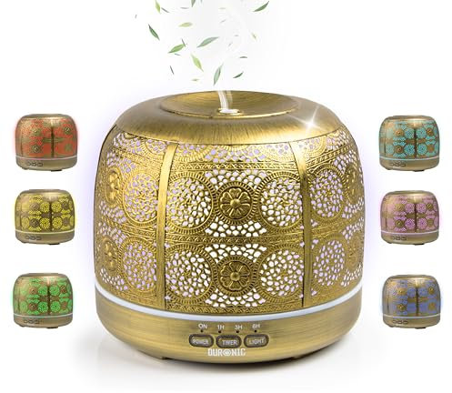 Duronic AD43 Aroma Diffuser, Diffuser mit 500 ml Wassertank, Diffusor für ätherische Öle, Raumduft als Lufterfrischer, Duftsprüher für Duftöl