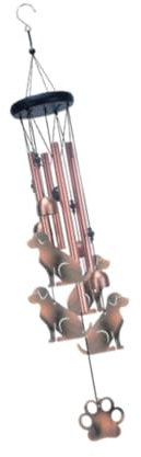 KESOTO Gedenkgeschenk, Windspiel, Aluminium, Multifunktional, Dekorativ, Hängende Verzierung, Gartenanhänger für Drinnen Und Draußen, Leicht, Hund