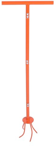 Tull Manuel pour Le Jardinage, Cultivateur de Griffe de Jardin en Acier Inoxydable, Barre de Main Ergonomique pour Parterres de Fleurs et Jardins de Légumes, Clou de Sol Efficace