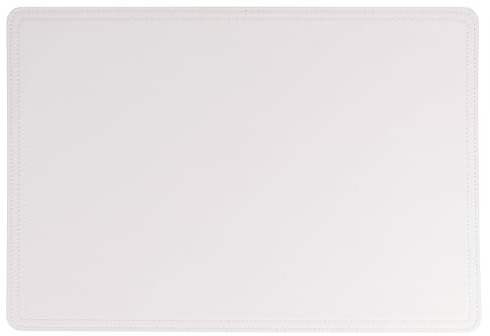 Set mit 6 weißen Tischsets aus PVC, 30 x 44 cm, Horeca White