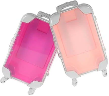 VALICLUD 2stücke Tragbare Kosmetiktasche Für Make-up Mini-reise-koffer Für Falsche Wimpern Organizer Für Make-up Für Unterwegs Für Und Mädchen