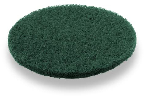 Trevendo 10 Stück 16 Zoll Schleifpad Ø 406 mm, 8 mm stark, für Einscheibenmaschinen (grün) - ideal für die gründliche Reinigung