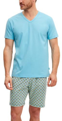 CALIDA Cotton Special Kurz-Pyjama Herren Cosmos 56