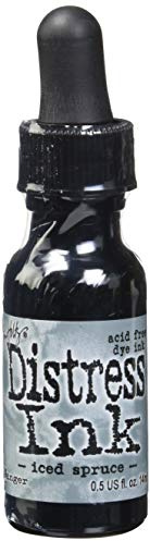 Tim Holtz Distress Ink Reinker .5 Ounce - Limited Edition-Iced Spruce