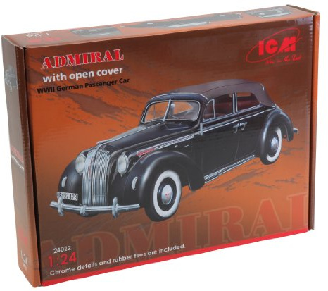 ICM 1:24 - Admiral Cabriolet Soft Top, WWII German Car