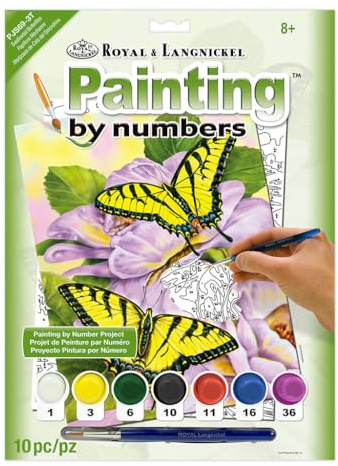 Royal & Langnickel Swallowtail Butterflies Design Paint by Numbers Kit