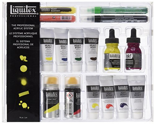 Liquitex 3699221 Acrylic Paints, Multi-Colour, 31.5 x 25 x 12 cm