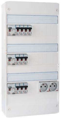 LEGRAND Drivia Tableau électrique pré-équipé 3 rangées AUTO Différentiel type ac 40A