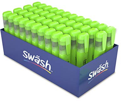 Swäsh HLP48GN Premium Highlighter Pens for Schools and Students – Wedge Tip – Neon Green (48 Pack of Markers)