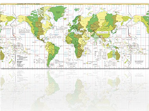 Grande Gaming Mouse pad, Imegny esteso tastiera e del mouse con bordi cuciti + base in gomma antiscivolo, White Map, 35.4*15.7Inch