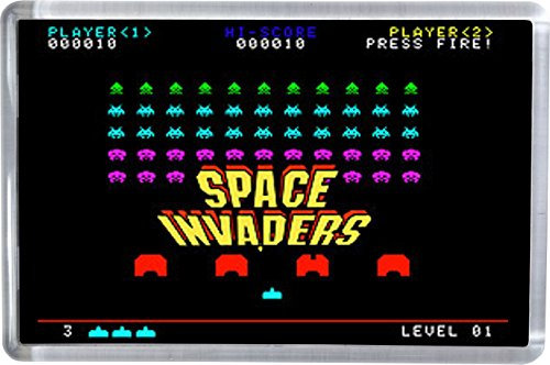 Super Universe Space Invaders - Classic Game Fridge Magnet