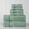 Modern Threads 5SPL6PCE-EUL-ST Super saugfähig und schnell trocknend, 600 g/m², weich und flauschig, Baumwolle, Eukalyptus, 6 Pcs Towel Set