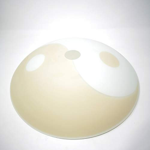Ersatzglas Ying Yang Lampenglas weiß/gold matt für Deckenleuchte Ø 40cm E27 Leuchtmittel