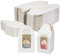 Jucoan 100 Pack White Single Cupcake Boxes, Kraft Paper Individual Cupcake Container with Window Insert Handle, Portable Bakery Containers for Small Cake, Muffins, Birthday Wedding Party