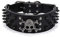 ETOPARS Schädel Niet Haustierhalsband, Großes Mittleres und Kleines Hundehalsband, Totenkopf verstellbar mit Spike-Nieten Kroko Kunstleder Hundehalsband