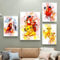 SYXBEIVK Aquarell Cartoon König der Löwen Leinwand Malerei Poster und Drucke Bilder an der Wand Kunst für Kinderzimmer Wohnkultur-40x60cm-30x42cm (Kein Rahmen)