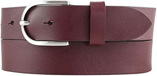 BELTINGER Damen-Gürtel aus Vollrindleder 3,5 cm | Jeans-Gürtel für Damen 35mm | Chino-Gürtel mit runder Gürtelschließe