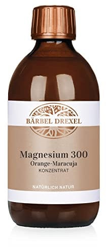 BÄRBEL DREXEL® Magnesium 300 Orange-Maracuja Konzentrat (300 ml) flüssiges naturreines Magnesiumcitrat, 100% Vegane Herstellung Deutschland, spezielle Rezeptur, Muskelaufbau, Gesunde Muskeln