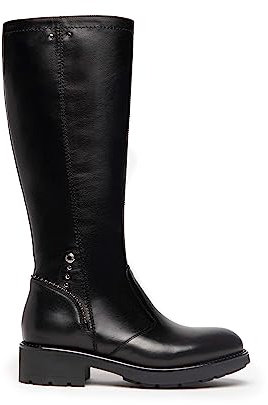 Nero Giardini Stivale Nero in Pelle Donna Nero, 36 EU