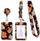 1 Stück Ausweishülle Mit Band, 2 seitig SchlüsselBänder Kartenhalter, schlüsselband mit kartenhülle, schlüsselband personalisiert Kartenhalter Mit Lanyard，braun