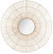 Atmosphera - Spiegel Lona - Metall und Rattan - D110 cm - Beige