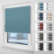 Grandekor Plissee ohne Bohren Verdunkelung 65x120cm weiß-hellblau, Wabenplissee ohne Bohren Thermo Doppelplissee Klemmfix 100% Verdunkelnd Sicht- & Sonnenschutz Plissee Rollos für Fenster & Tür