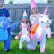 AirSuit® Disfraz de Unicornio Hinchable para Niños | Talla 90 a 120cm | Disfraz para Fiestas de Disfraces | Fabricado en Poliéster de Alta Resistencia | Sistema de Hinchado Incluido | OriginalCup®