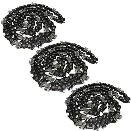 3 Pack 20” Chainsaw Chain .325 .050 80 Drive Links Compatible with Husqvarna Craftsman Oregon 581643680, 501840680, 95TXL080G
