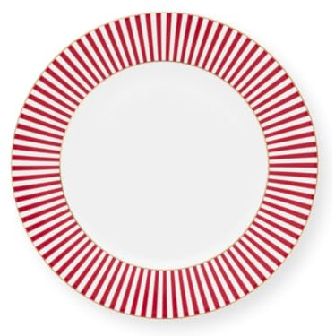 Pip Studio Royal Stripes Brotteller Dark pink 17 cm