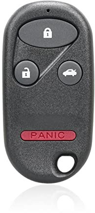 Unifizz Télécommande de remplacement pour clé de proximité intelligente 4 boutons pour Honda Accord 1994-1997 pour Civic 1996-2000 pour Prelude 1996-2002 Noir 434 MHz A269ZUA101