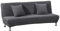 Meigeh Sofabezug ohne armlehnen Stretch Armlose sofaüberwurf Sofahusse Ohne Armlehne 2 sitzer Sofa Abdeckung Schlafsofa bezug Grau, kein Kissenbezug