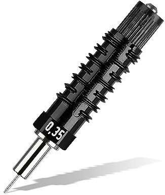 Aristo AR64035PRO MG1 PRO Ersatz-Zeichenspitze für Tuschfüller MG1 PRO Strichstärke 0,35 mm (verchromte Zeichenspitze für hohe Präzision und Langlebigkeit, gleichmäßiger Tintenfluss) schwarz