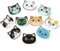 UR URLIFEHALL Lot de 10 broches en acrylique en forme de chat - 10 styles - Pour bijoux, vêtements, sacs, sacs à dos, chapeaux, vestes, cadeaux