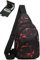 Herren kleine Tasche, Handy Umhängetasche, Herren kleine Tasche, Handy Mini Umhängetasche, Handytasche mit Geldbörse, Herren Tasche für unterwegs, kleine Tasche, Brusttasche, rot