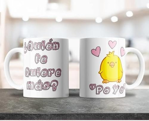 Taza Divertida ¿Quien te quiere más? PO YO