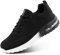 Hitmars Laufschuhe Herren Damen Turnschuhe Sportschuhe Leicht Atmungsaktiv Sneakers Outdoor Fitness Jogging Schwarz EU 43
