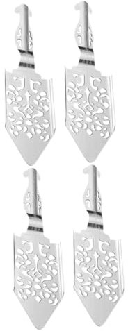 TOPBATHY 4 Pcs Absinthe Spoon Absinthe Supply Absinthe Fountain Dripper Bar Spoon Vintage Glasses Retro Glasses Absinthe Glasses Spoon Absinth Spoon Ice Tray Multifunction Stainless Steel