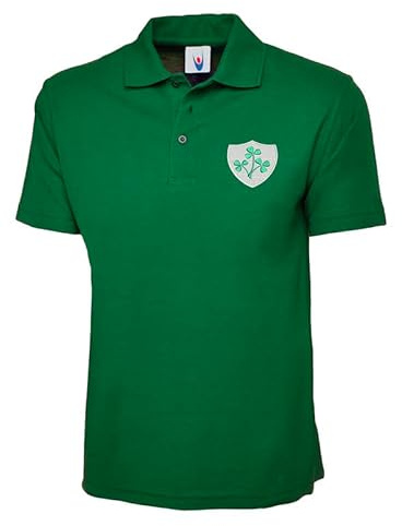 Irland Retro Design Poloshirt - Unisex - Farbe Kelly Green - XS bis 7XL