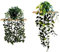 HOMEVID Plantas Artificiales Colgantes de Interior 2 Piezas con macetas para Hogar Dormitorio Cocina Sala de Estar Baño oficinas hoteles Negocios etc
