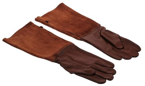 Kisangel Guantes De Jardinería De Cuero Protección Para Manos 1 Par Resistente a Pinchazos Ideal Para Mujeres