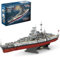 OYTOCLKU Technik FC4201 Bismarck Deutsch Schlachtschiff Klemmbausteine, 2081 PCS/MOC Grand WWII Militär Deutsch Kriegsschiff Modell für Erwachsene