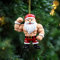 Weihnachten Deko Christbaumkugeln Weihnachtsbaumschmuck Lustig Weihnachten Kleine Geschenke Weihnachtsmann-Anhänger aus Acryl für Fitnessbegeisterte Boxsack