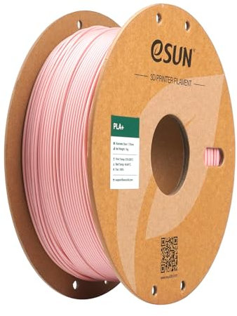 eSUN PLA+ Filament 1.75mm, 3D Drucker Filament PLA Plus, Maßgenauigkeit +/- 0.03mm, 1kg Spule (2.2 LBS) 3D Druck Filament für 3D Drucker, Pfirsich Rosa