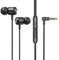 Écouteurs intra-auriculaires filaires avec microphone, isolation phonique filaire pour écouteurs jack 3,5 mm pour iPhone, Samsung, ordinateur, ordinateur portable, enfants, étudiants (noir)