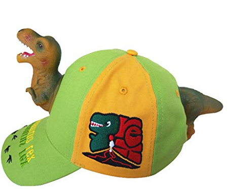 Baseballkappe mit 3D-Cartoon-Motiv, Motiv: wilder Dinosaurier, lustige Mütze für Kinder und Erwachsene