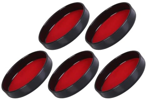 UPKOCH 5pcs Leather Dice Cup Lid Replacement Dice Shaker Cup Lid Fit Bottom Stand